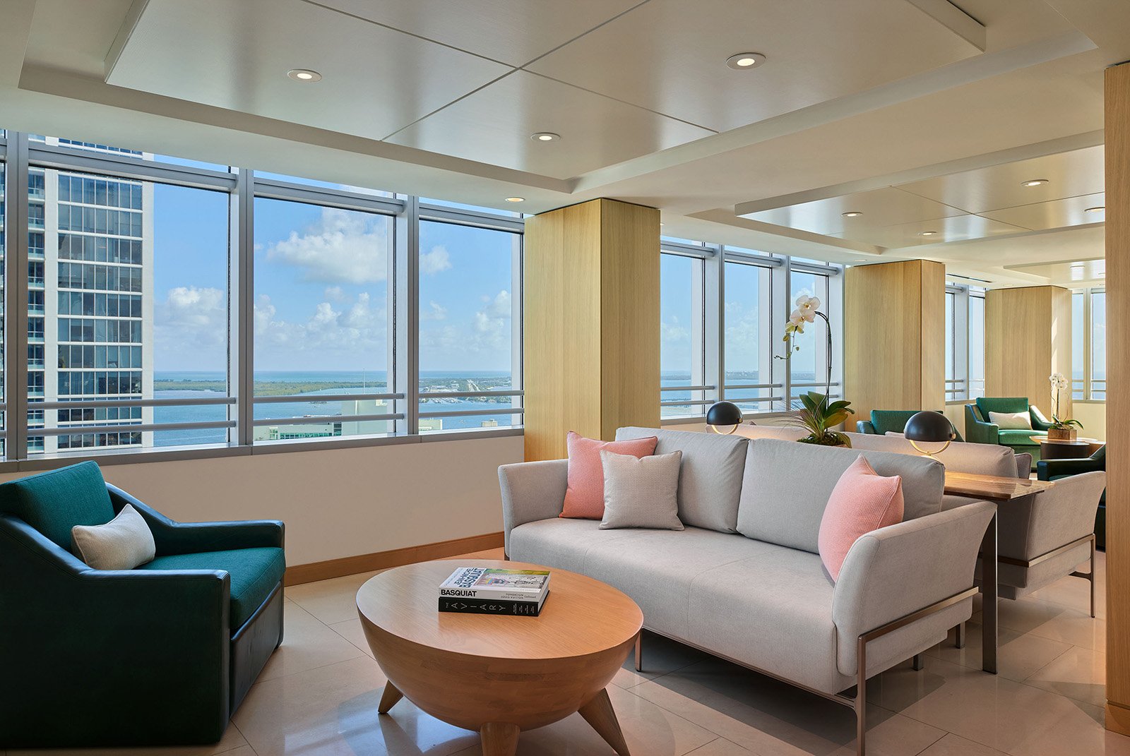 Hotel AKA Brickell Apartment Building Reception Area with Seating